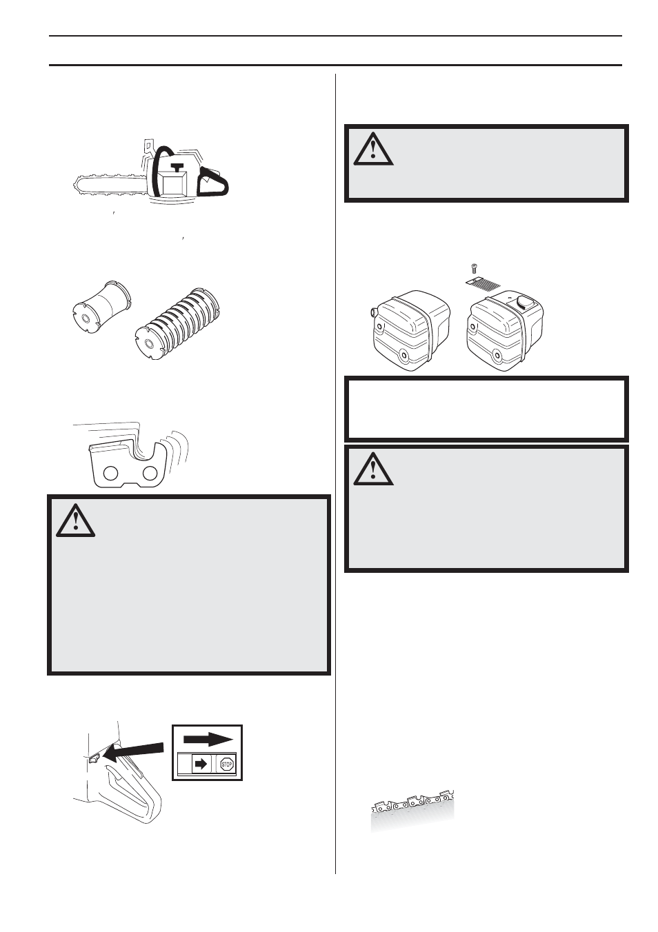 Vibration damping system, Stop switch, Muffler | Cutting equipment, General rules, General safety precautions | Husqvarna 1151338-95 User Manual | Page 11 / 44