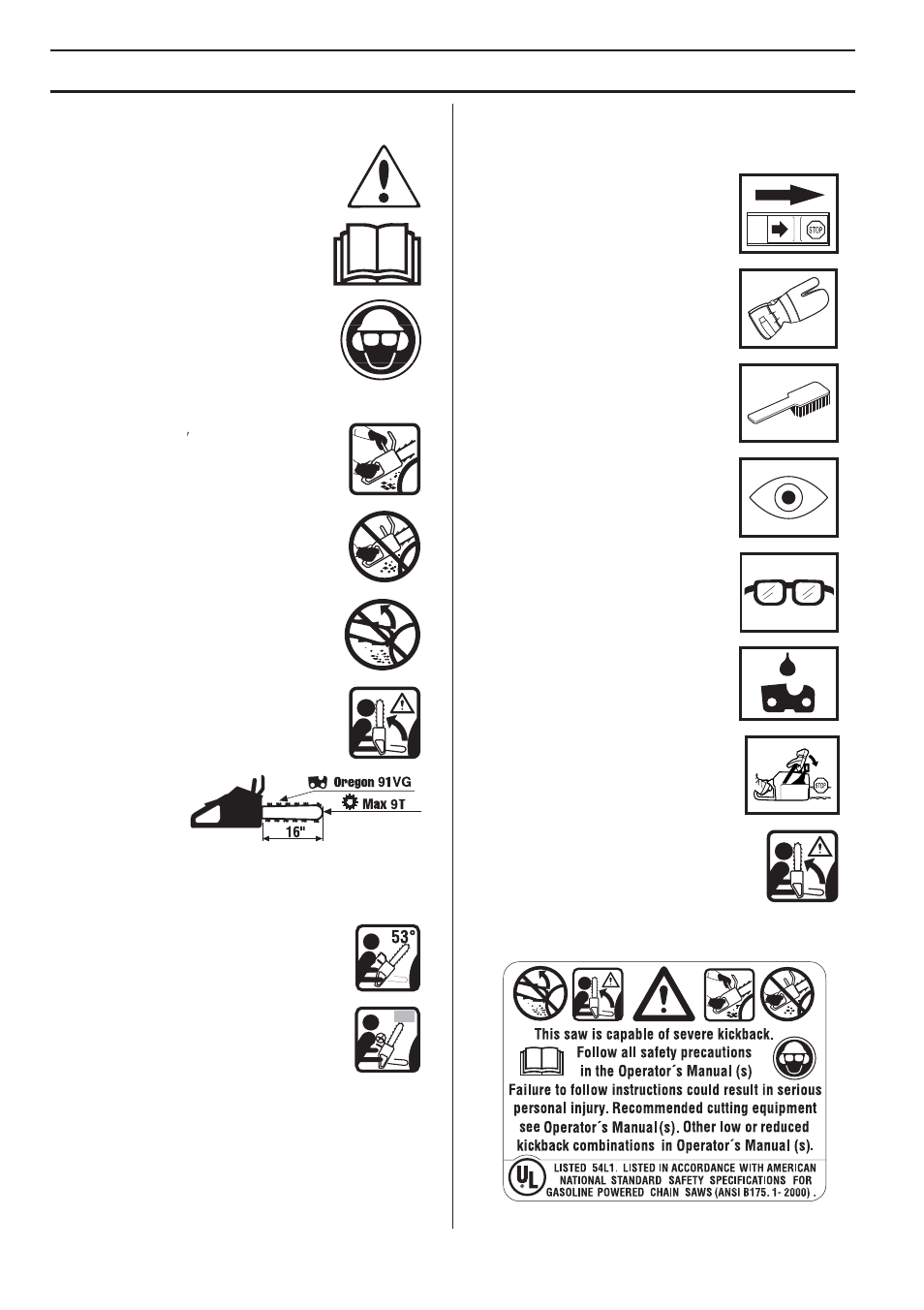 Symbols on the machine, Symbols in the operator’s manual, Key t o symbols | Symbols on the mac hine, Symbols in the operator’ s manual | Husqvarna 1151338-95 User Manual | Page 2 / 44