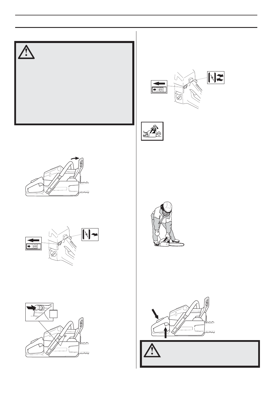 Starting and stopping, Cold engine, Warm engine | Starting | Husqvarna 1151338-95 User Manual | Page 20 / 44