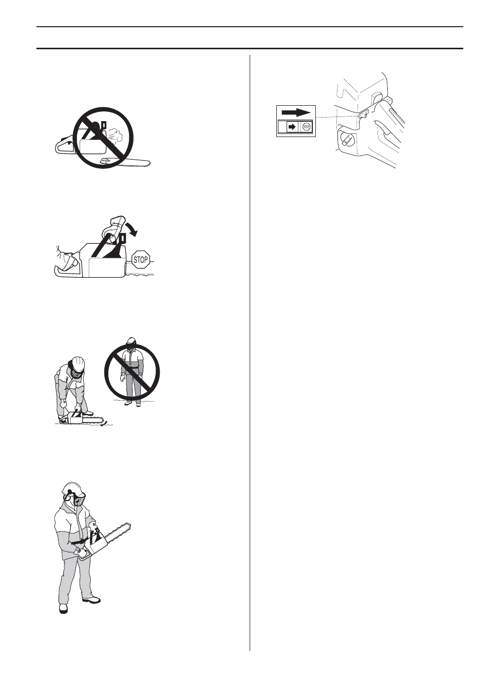 Stopping, Starting and stopping | Husqvarna 1151338-95 User Manual | Page 21 / 44