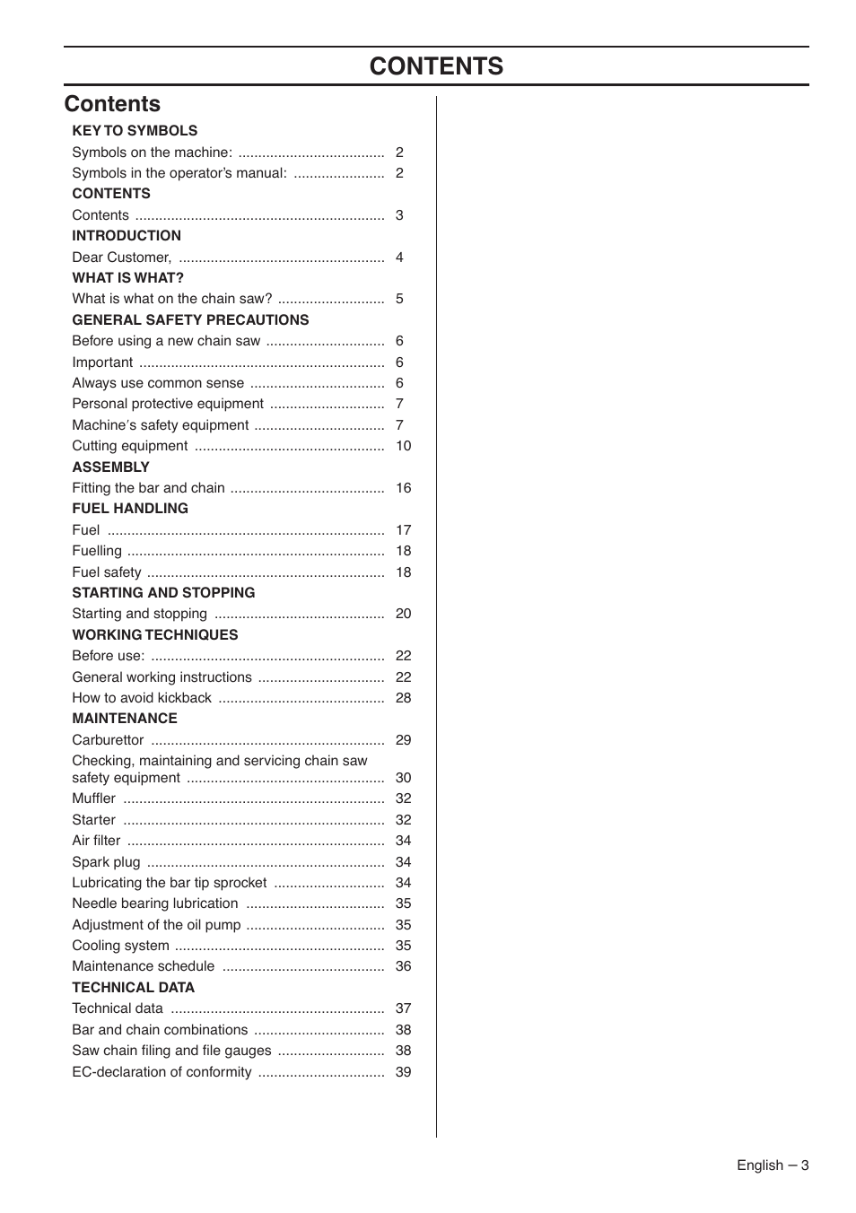 Husqvarna 1153183-26 User Manual | Page 3 / 44