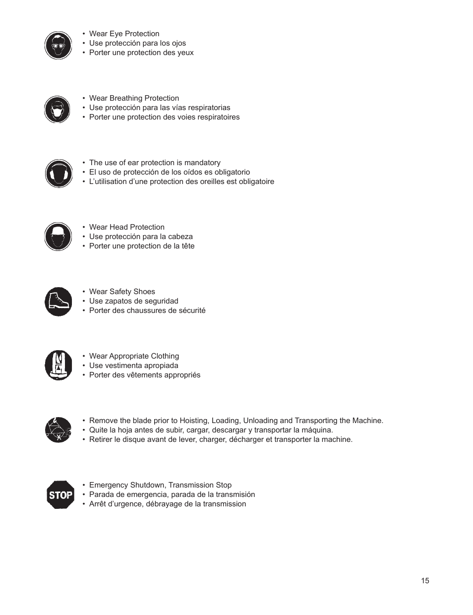 Husqvarna FSA 8400 D User Manual | Page 15 / 112