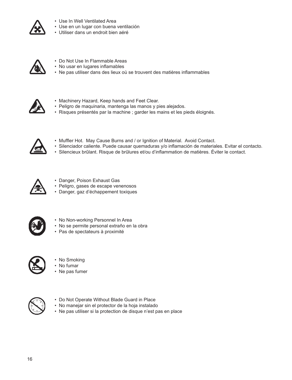 Husqvarna FSA 8400 D User Manual | Page 16 / 112