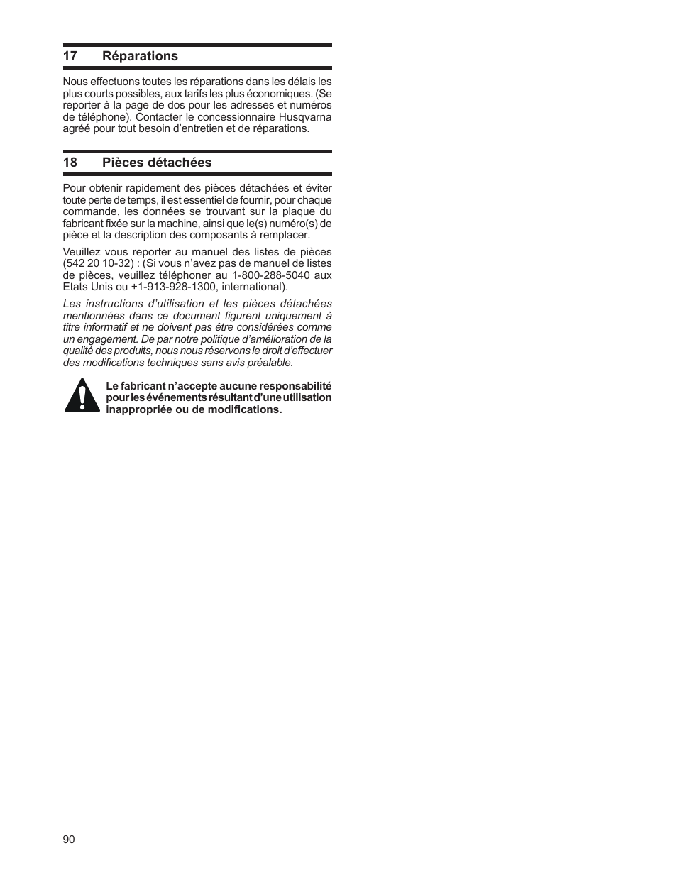 Husqvarna FSA 8400 D User Manual | Page 90 / 112