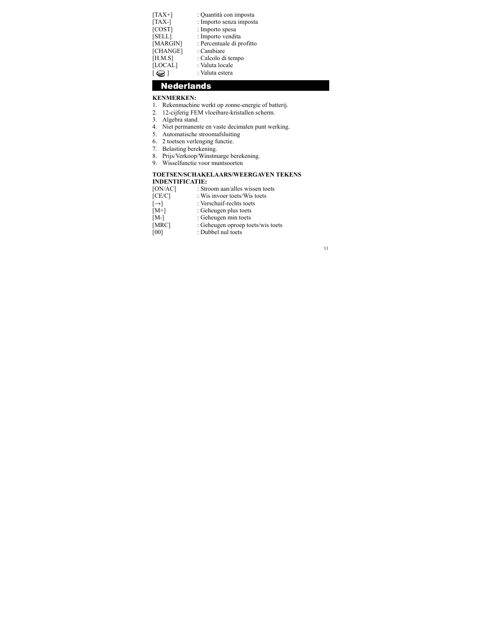 CITIZEN SDC-811A User Manual | Page 11 / 35