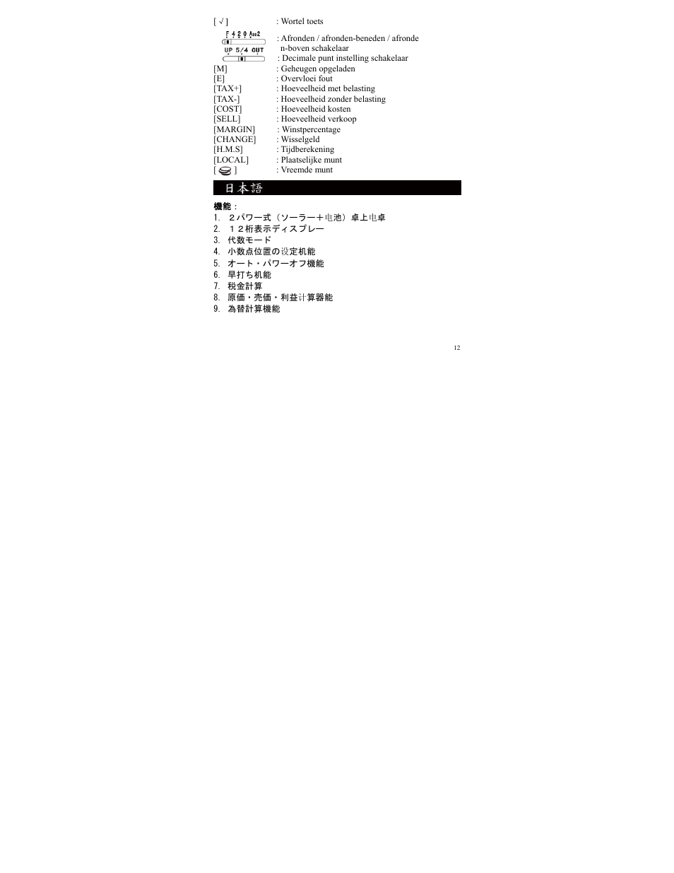 CITIZEN SDC-811A User Manual | Page 12 / 35