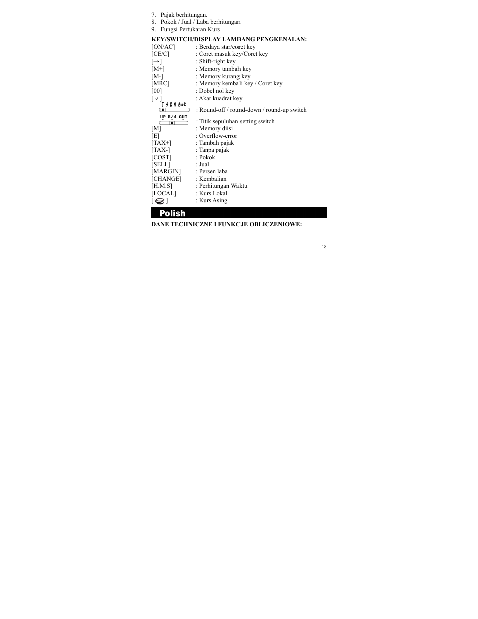 CITIZEN SDC-811A User Manual | Page 18 / 35