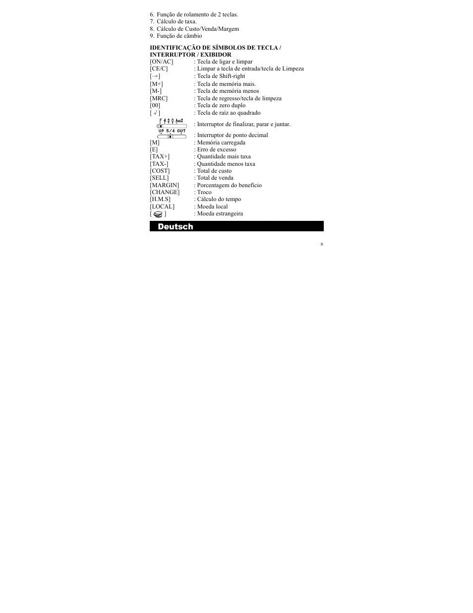 CITIZEN SDC-811A User Manual | Page 8 / 35