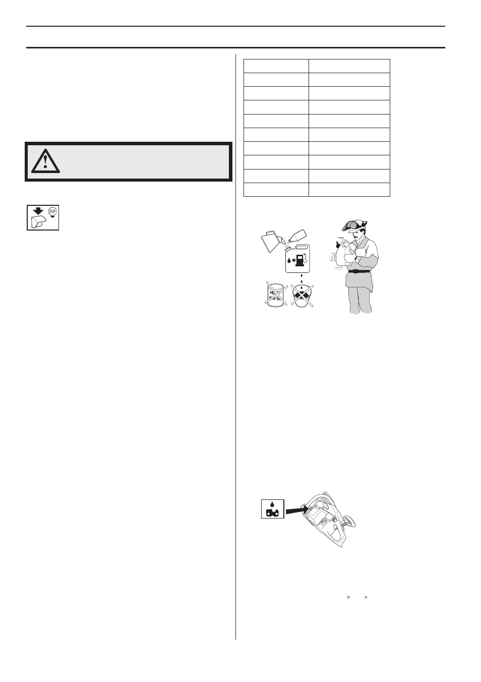 Fuel, Gasoline, Two-stroke oil | Mixing, Chain oil, Fuel handling | Husqvarna 1153178-95 User Manual | Page 18 / 44