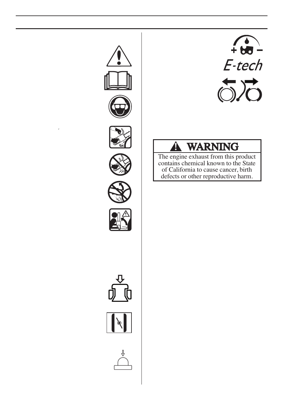 Symbols on the machine, Symbols in the operator’s manual, Key t o symbols | Symbols on the mac hine | Husqvarna 1153178-95 User Manual | Page 2 / 44