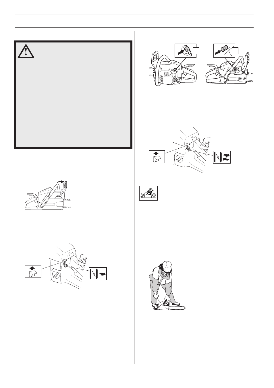 Starting and stopping, Cold engine, Warm engine | Starting | Husqvarna 1153178-95 User Manual | Page 20 / 44