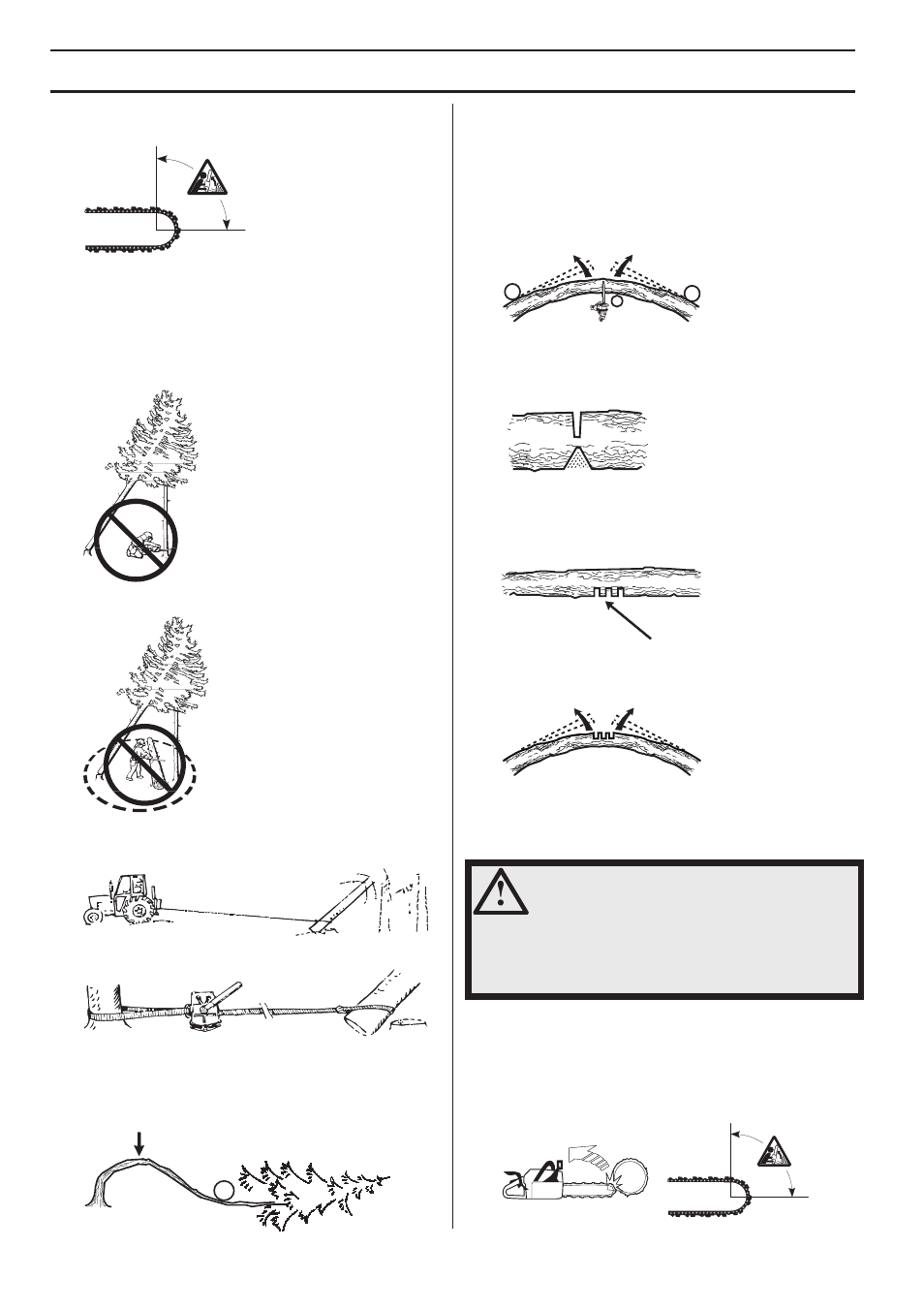 Freeing a tree that has fallen badly, How to avoid kickback, What is kickback | Working techniques | Husqvarna 1153178-95 User Manual | Page 28 / 44