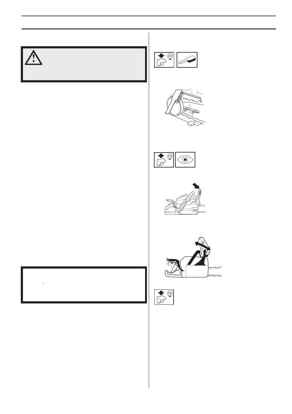 High speed jet h, Correctly adjusted carburetor, Chain brake and front hand guard | Maintenance | Husqvarna 1153178-95 User Manual | Page 31 / 44