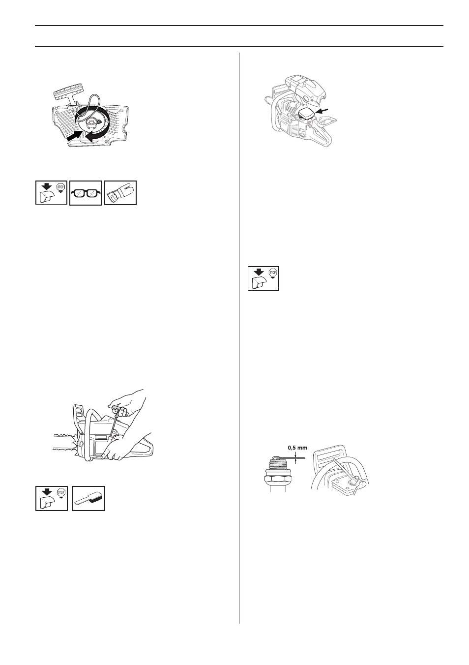 Fitting the starter, Air filter, Spark plug | Maintenance | Husqvarna 1153178-95 User Manual | Page 35 / 44