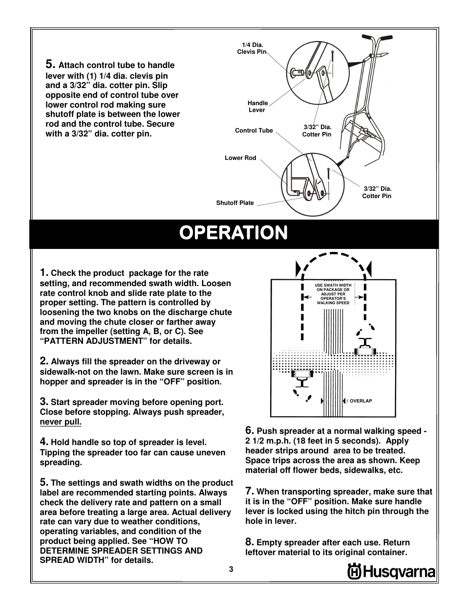 Operation | Husqvarna 966043501 User Manual | Page 3 / 8