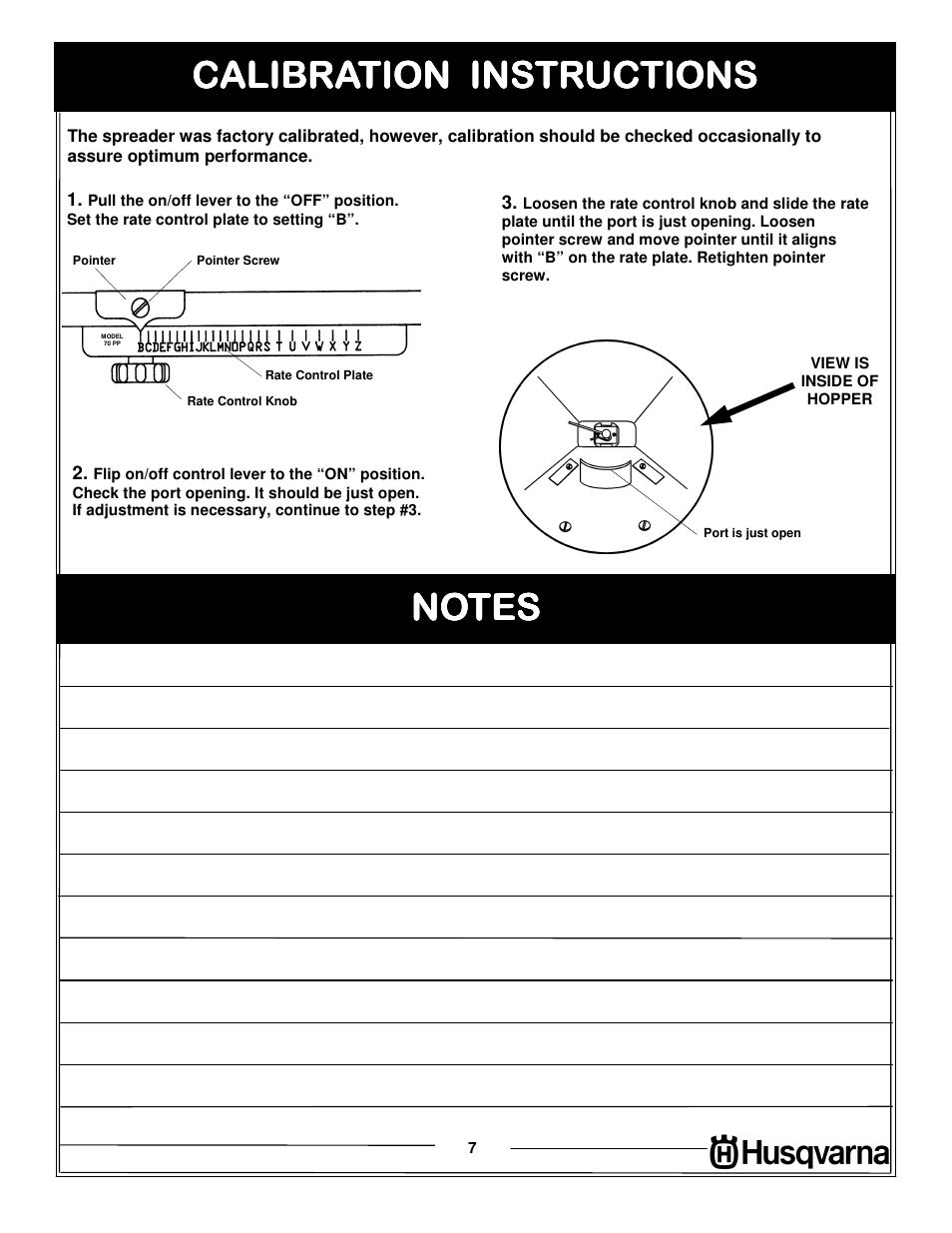 Calibration, Calibration instructions | Husqvarna 966043501 User Manual | Page 7 / 8