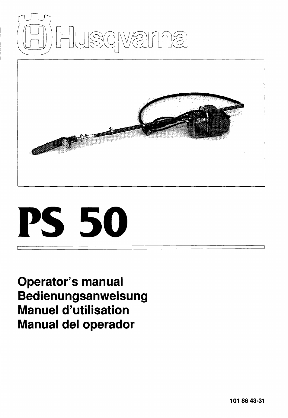 Husqvarna PS 50 User Manual | 43 pages