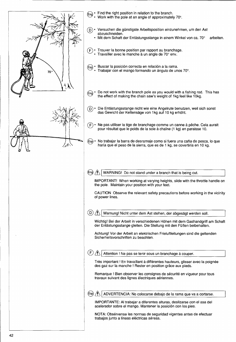 Husqvarna PS 50 User Manual | Page 41 / 43