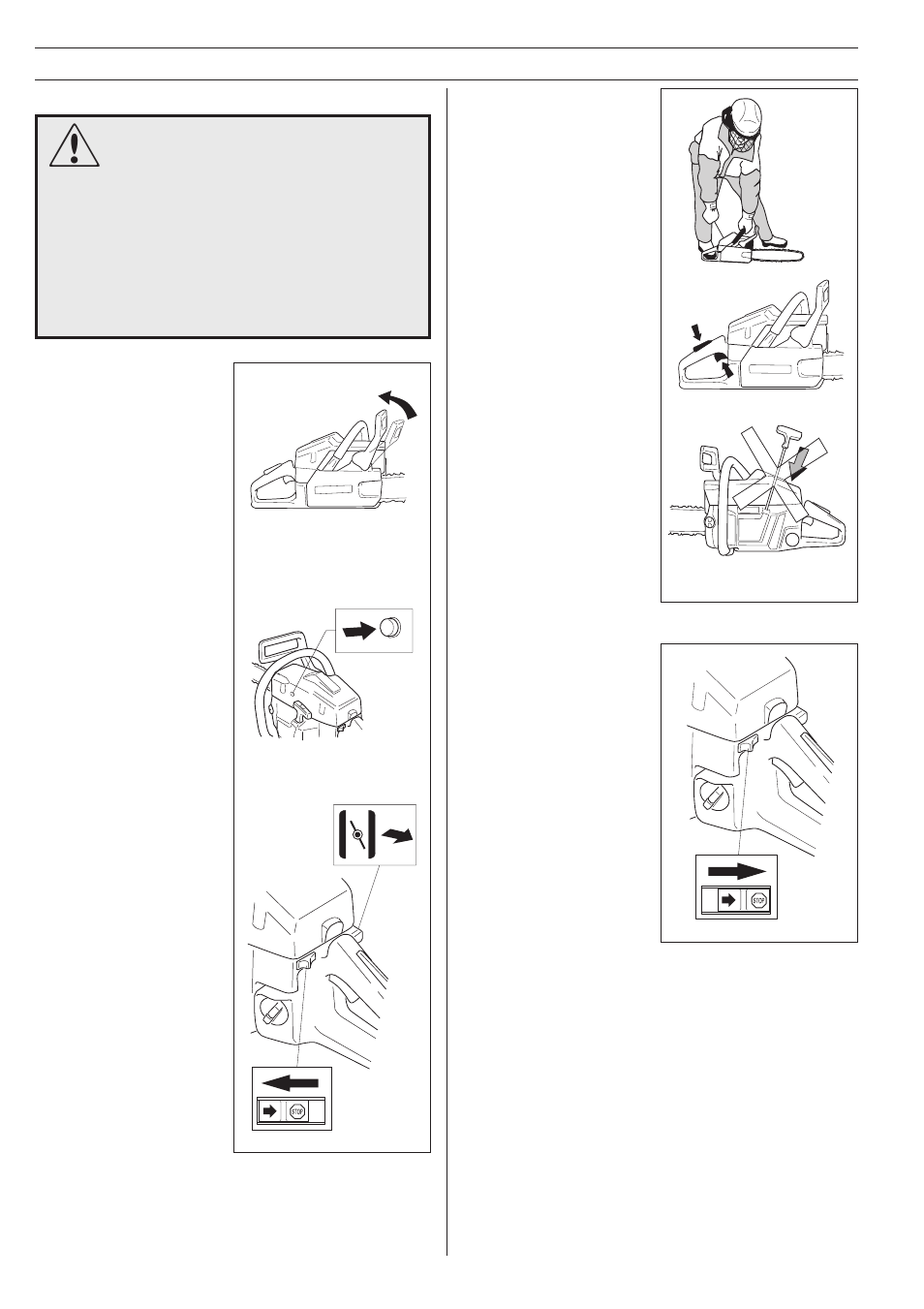 Start and stop | Husqvarna 394XP User Manual | Page 28 / 36