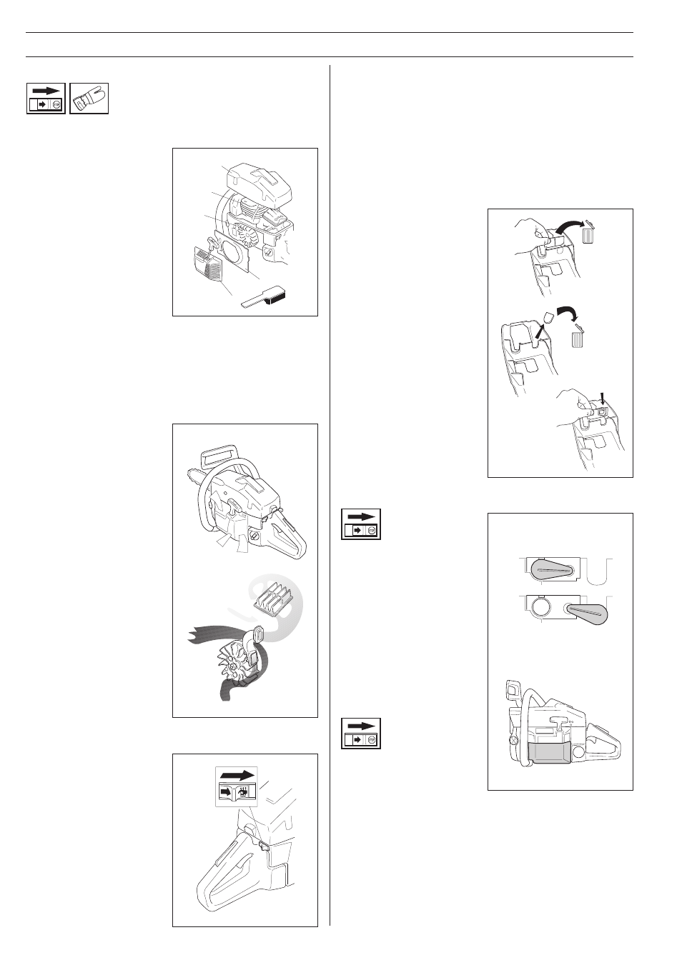 Maintenance, Cooling system, Winter use | Centrifugal cleaning ”air injection, Heated handles, Mounting of winter kit, Temperature 0, C (32, F) or colder, Temperature -5 | Husqvarna 394XP User Manual | Page 32 / 36