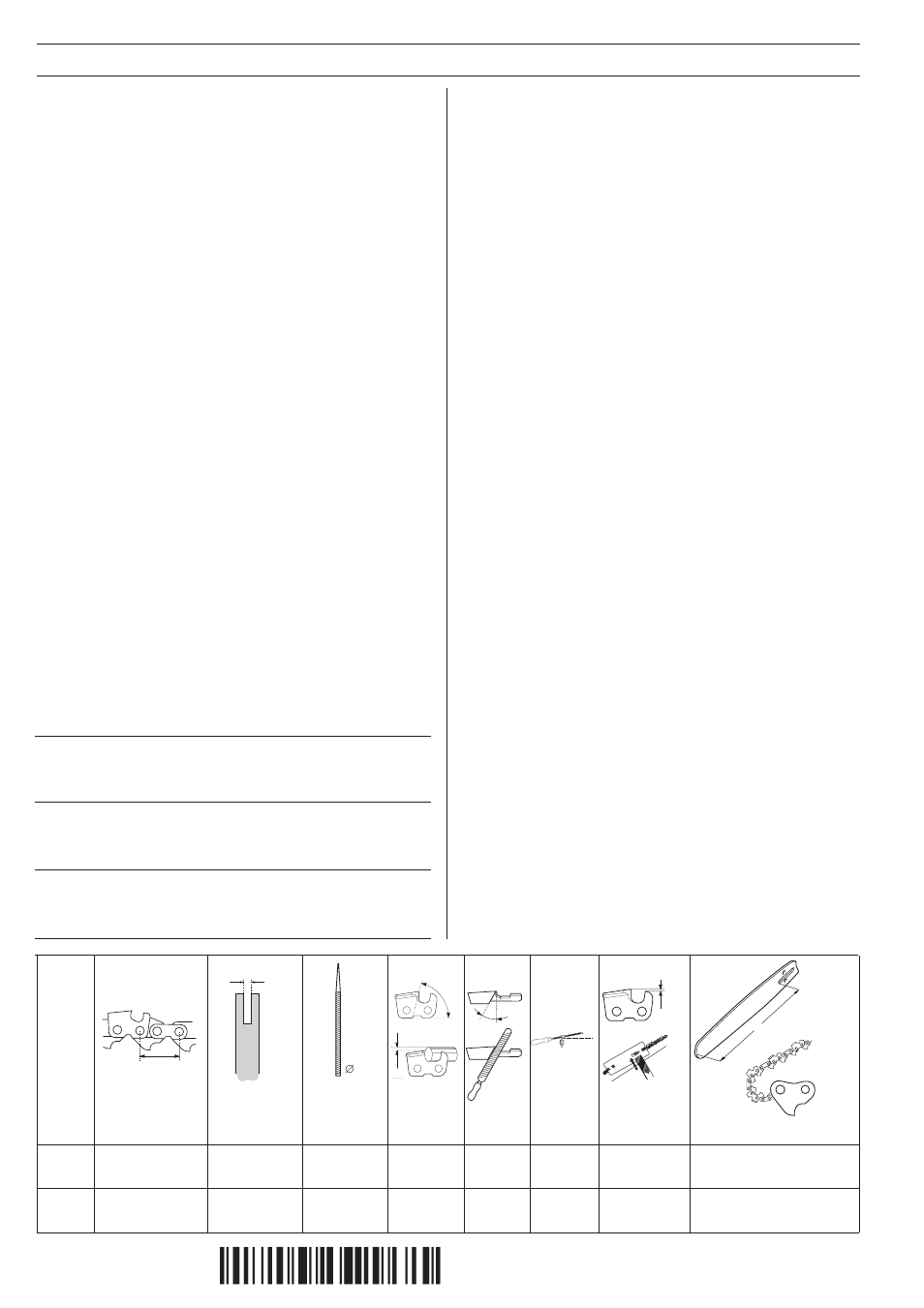 Technical data, 2tj¶6f, 394xp | Bar and chain combinations | Husqvarna 394XP User Manual | Page 34 / 36