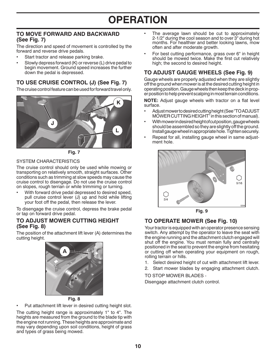 Operation | Husqvarna 917.24046 User Manual | Page 10 / 56