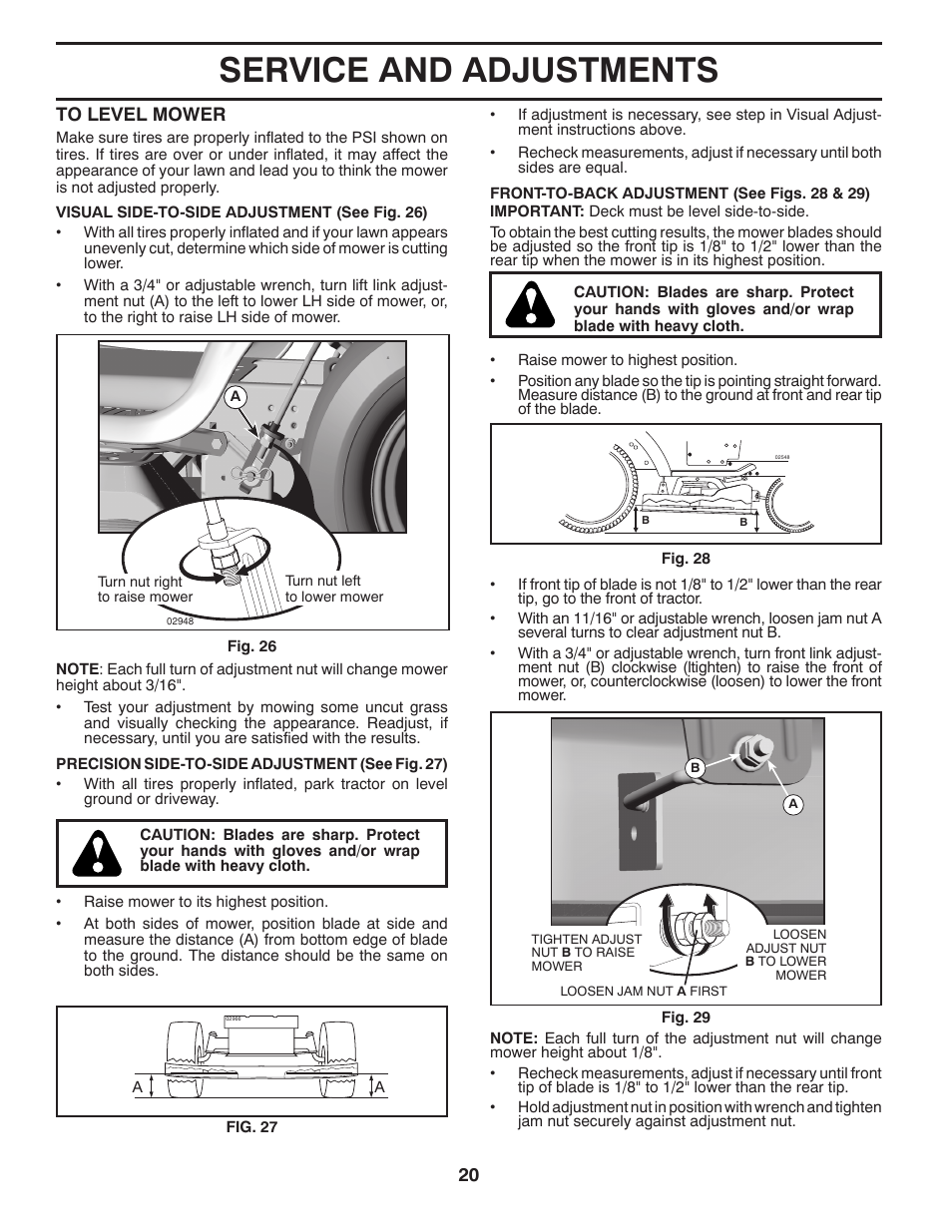 Service and adjustments | Husqvarna 917.24046 User Manual | Page 20 / 56