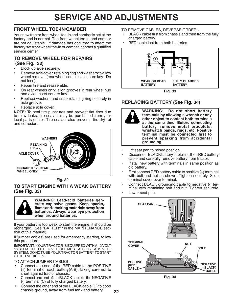 Service and adjustments | Husqvarna 917.24046 User Manual | Page 22 / 56