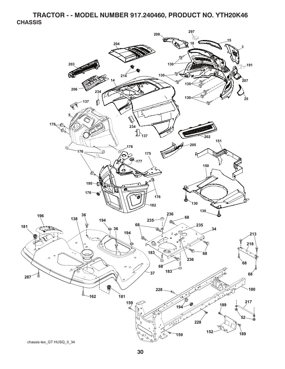Chassis | Husqvarna 917.24046 User Manual | Page 30 / 56