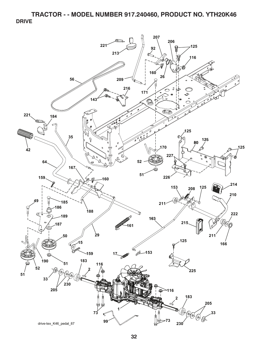 Drive | Husqvarna 917.24046 User Manual | Page 32 / 56