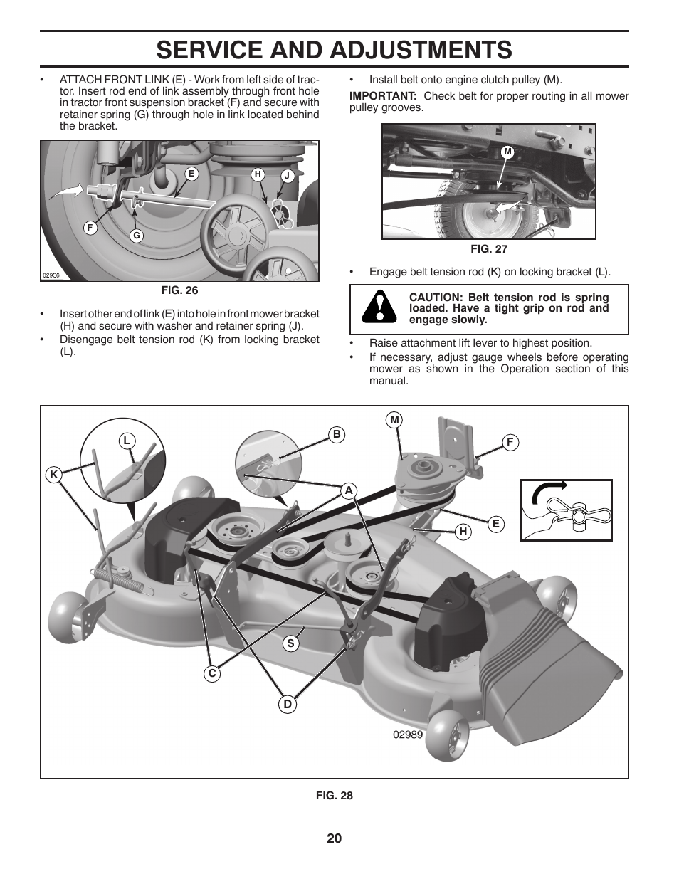 Service and adjustments | Husqvarna 96045000901 User Manual | Page 20 / 48