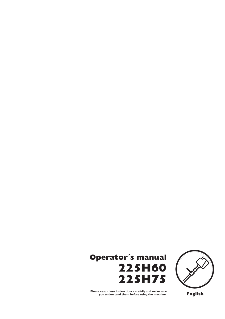 Husqvarna 225H60 User Manual | 20 pages