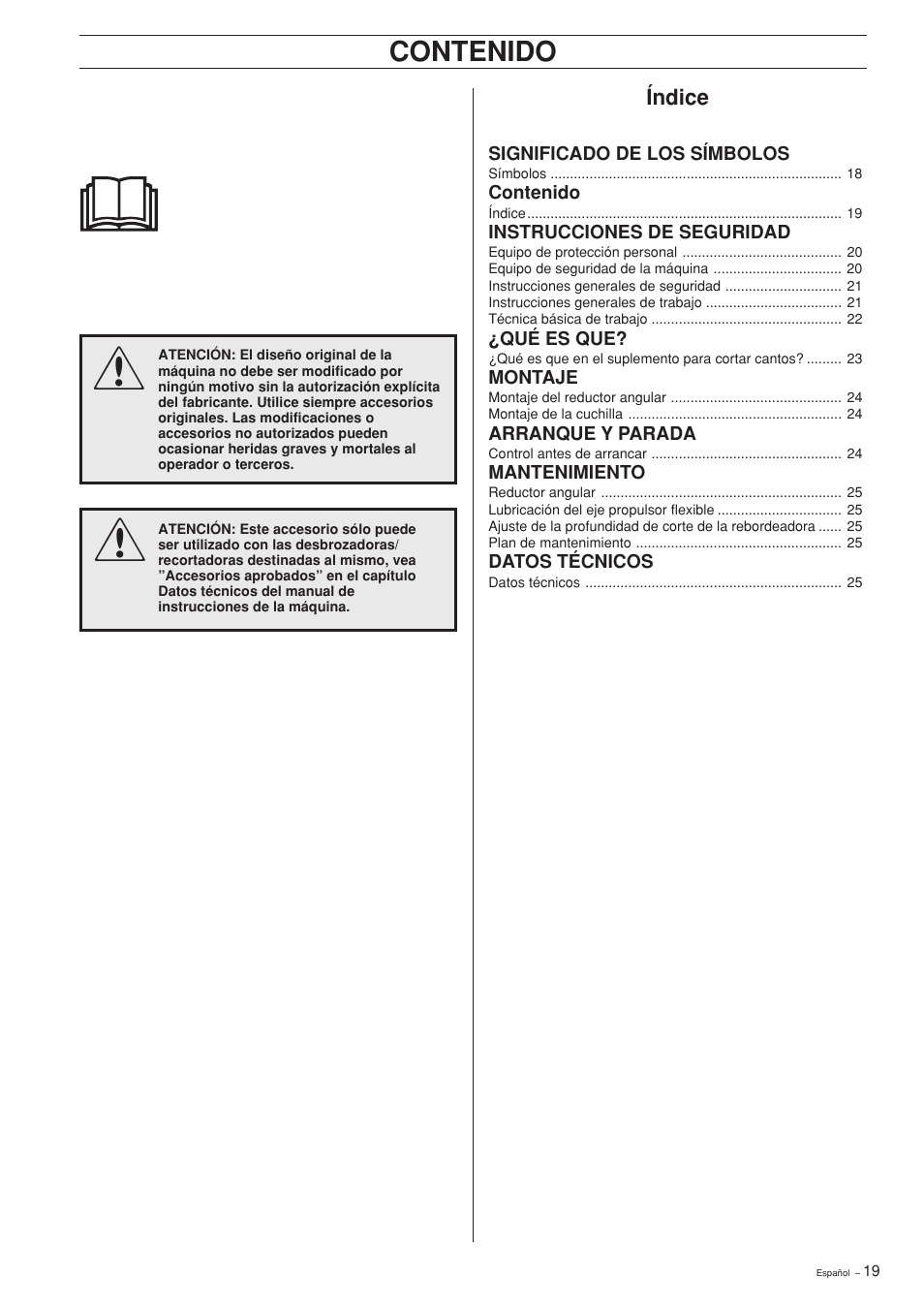 Husqvarna Edger Attachment User Manual | Page 19 / 28