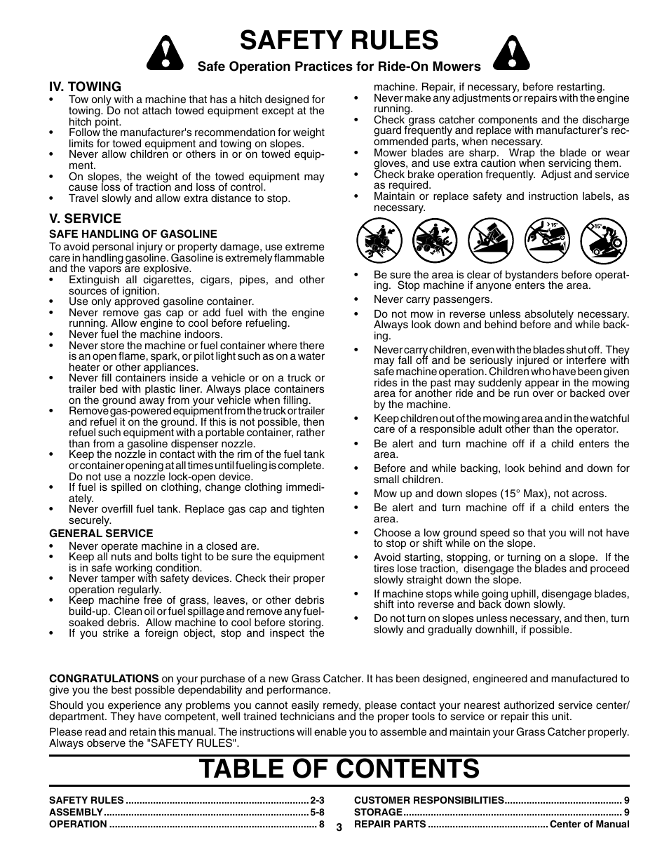 Husqvarna H354SG User Manual | Page 3 / 10