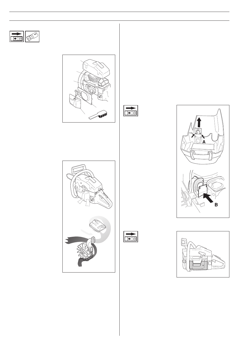 Maintenance, Cooling system, Winter use | Centrifugal cleaning ”air injection, Temperature 0, C (32, F) or colder, Temperature -5, C (23 | Husqvarna 261 User Manual | Page 32 / 36