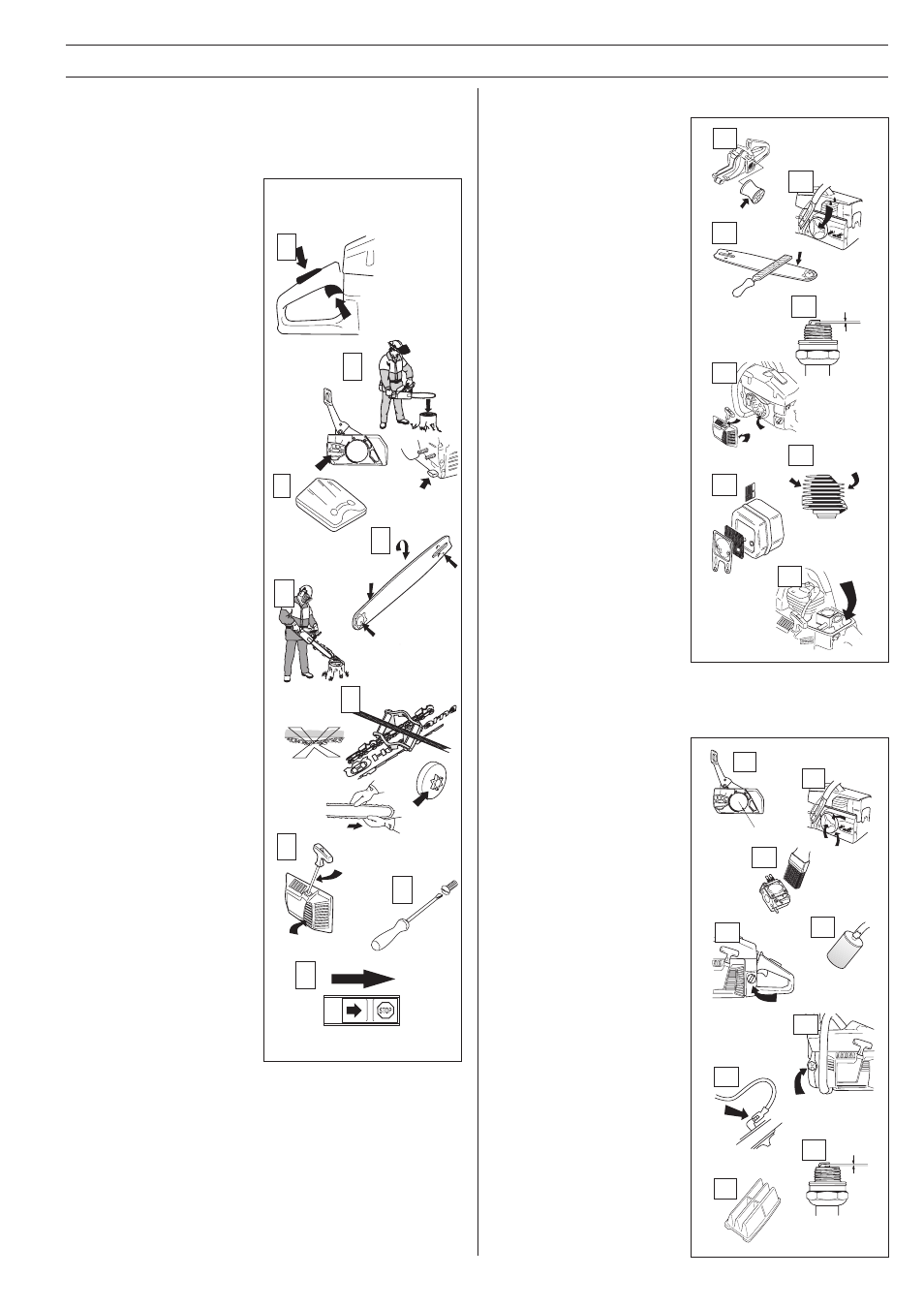 Maintenance, Weekly maintenance, Monthly maintenance | Daily maintenance | Husqvarna 261 User Manual | Page 33 / 36