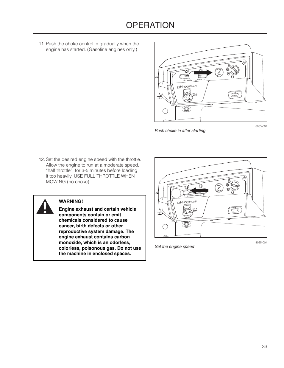 Operation | Husqvarna 966061401 User Manual | Page 33 / 80