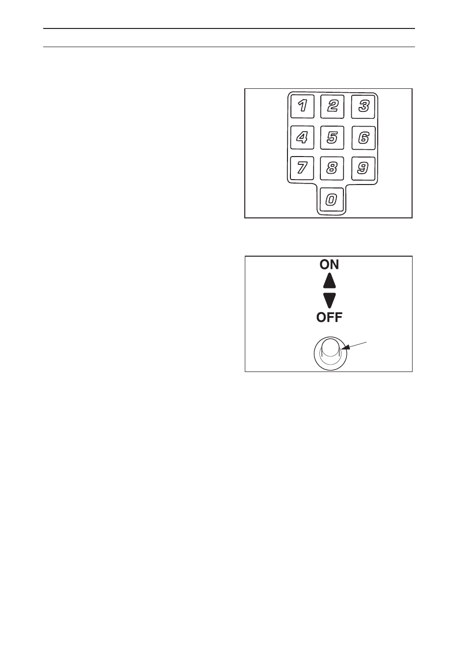 Control panel, 4 numbers, 5 main switch | Husqvarna 230 ACX User Manual | Page 43 / 76