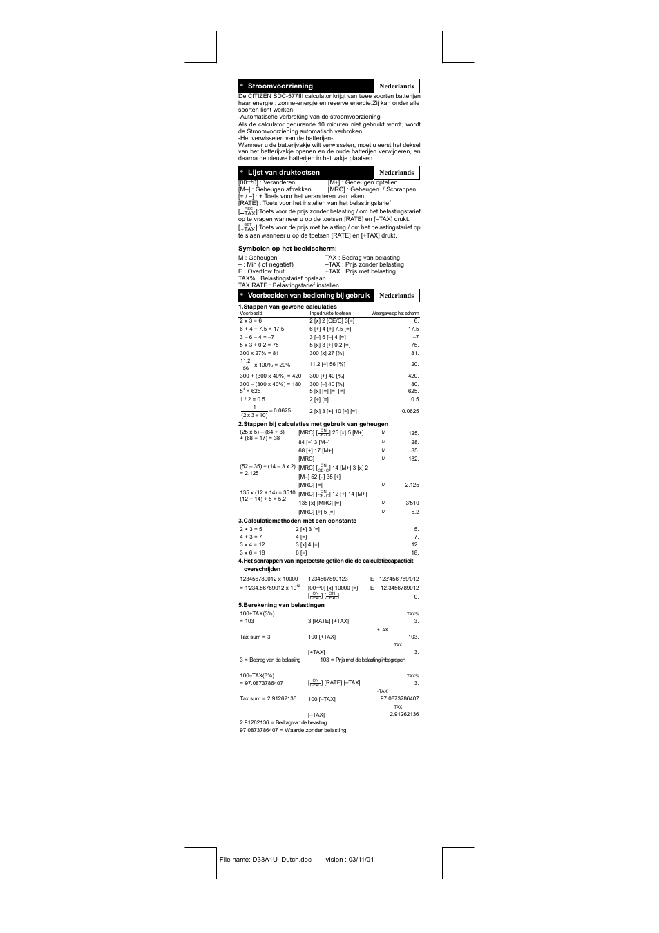 CITIZEN SDC-577III User Manual | Page 12 / 15