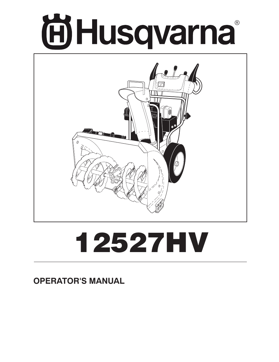 Husqvarna 12527HV User Manual | 24 pages