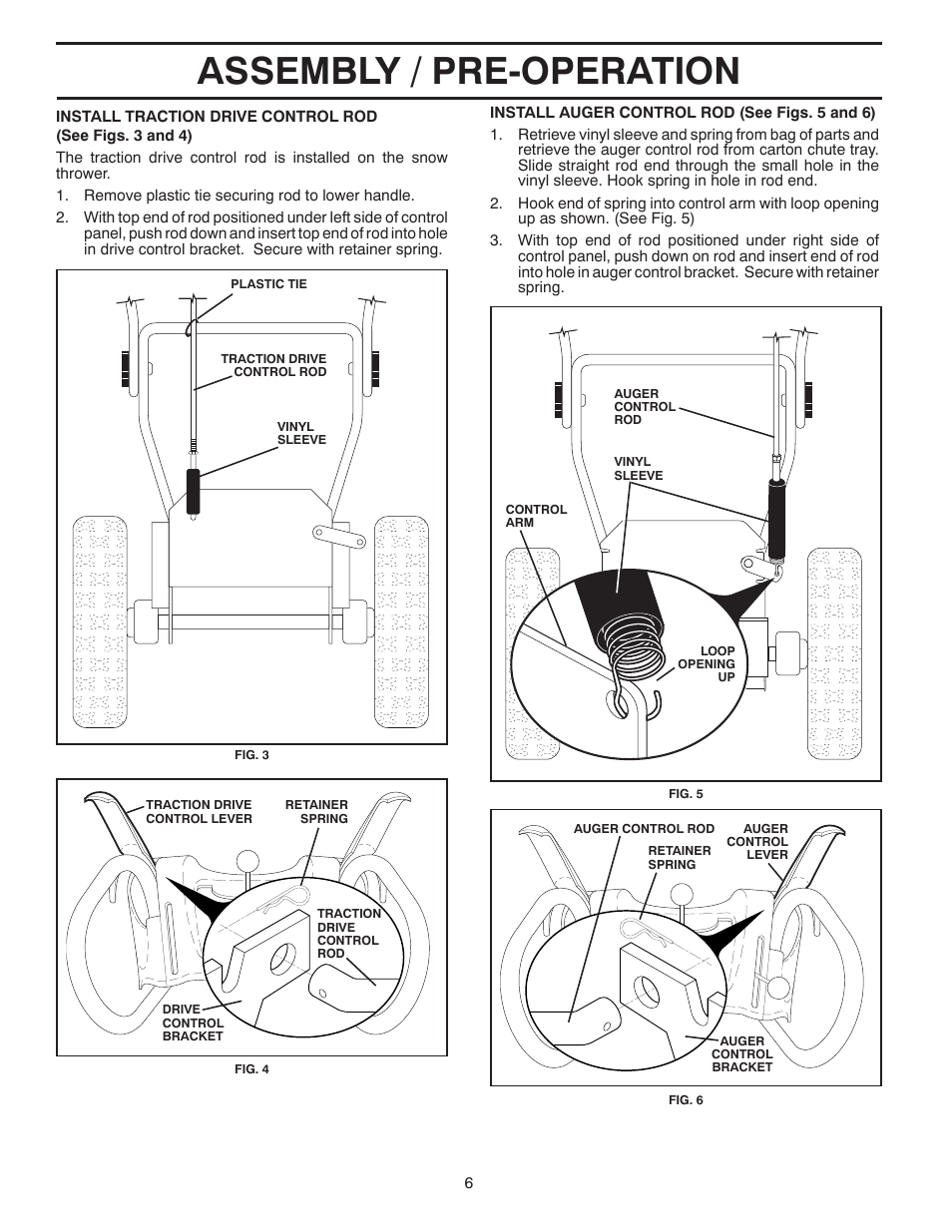 Assembly / pre-operation | Husqvarna 12527HV User Manual | Page 6 / 24