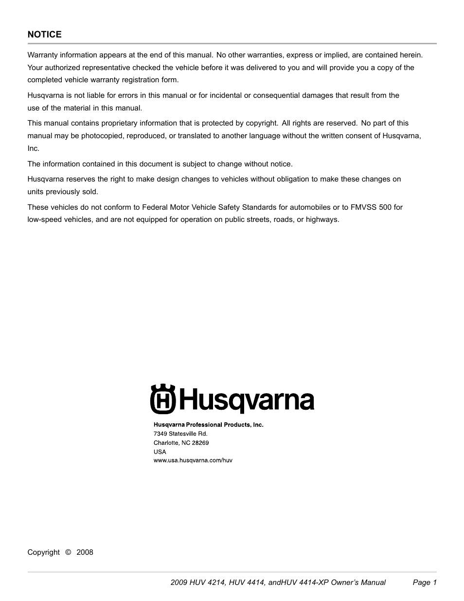 Husqvarna HUV 4214 User Manual | Page 3 / 57