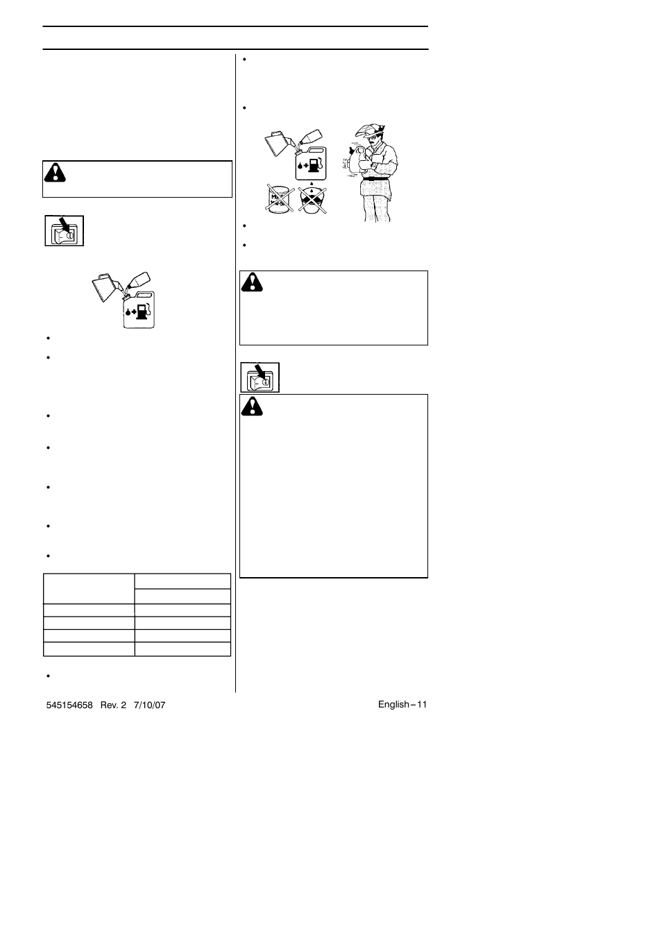 Fuel handling | Husqvarna 125B User Manual | Page 11 / 47