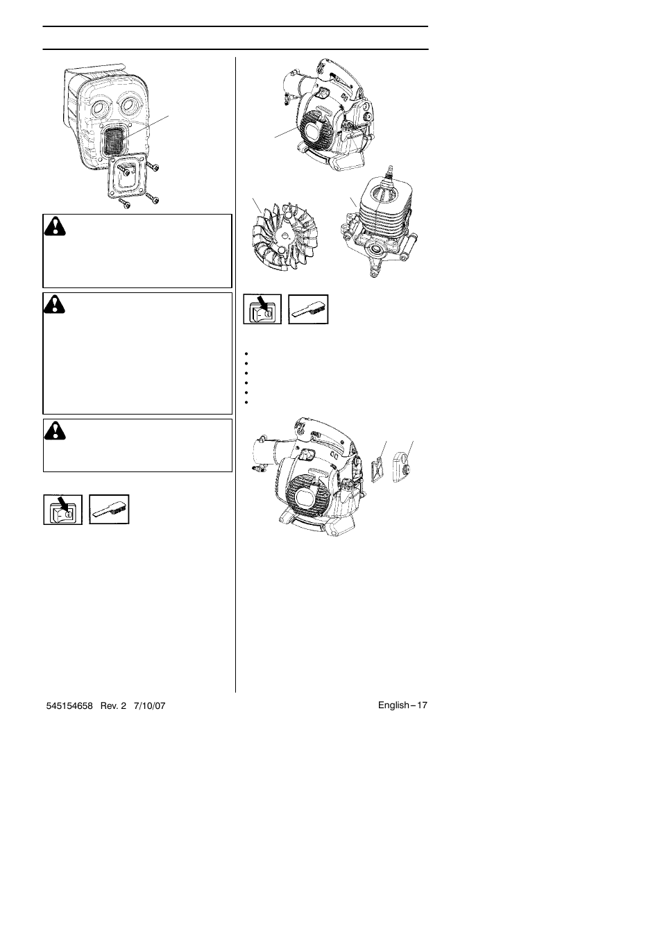 Maintenance | Husqvarna 125B User Manual | Page 17 / 47