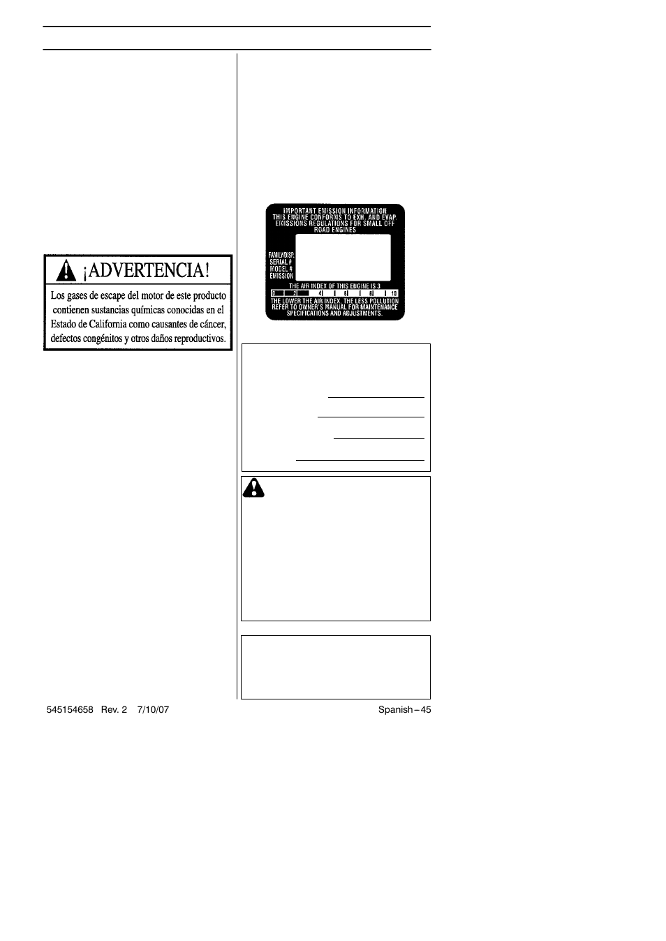 Indice | Husqvarna 125B User Manual | Page 24 / 47