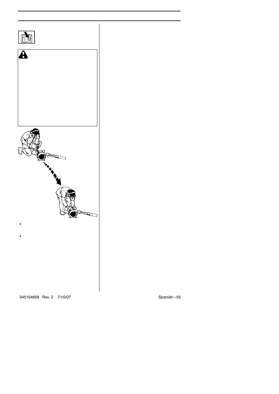 Manipulacion del combustible | Husqvarna 125B User Manual | Page 34 / 47