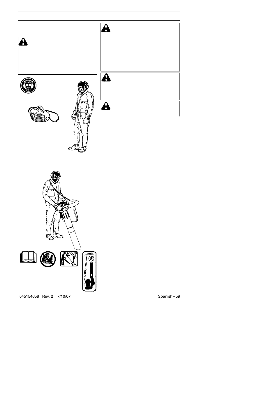 Manejo | Husqvarna 125B User Manual | Page 38 / 47