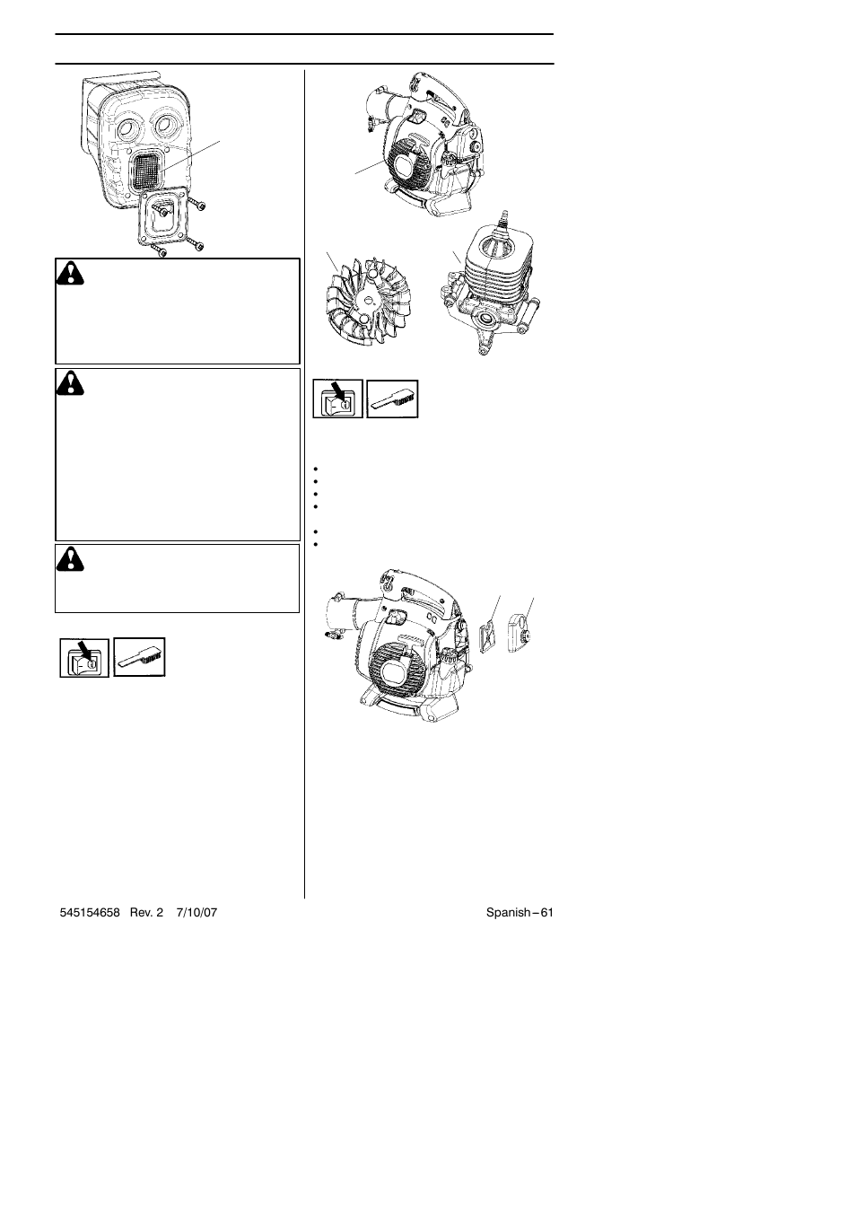 Mantenimiento | Husqvarna 125B User Manual | Page 40 / 47