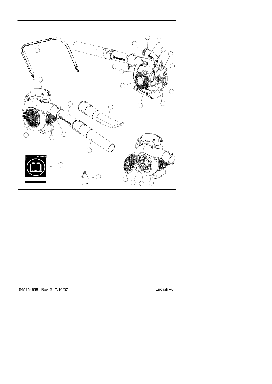Description, The blower | Husqvarna 125B User Manual | Page 6 / 47