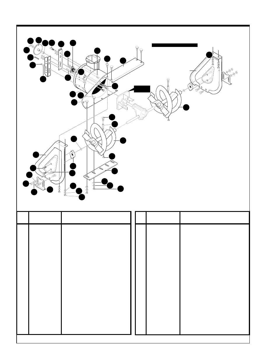 Auger housing | Husqvarna ST724 User Manual | Page 33 / 40